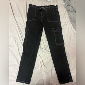 Goth Aesthetic Black Jeans